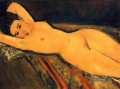 Liegender Akt mit verschränkten Armen unter ihrem Kopf 1916 Amedeo Modigliani